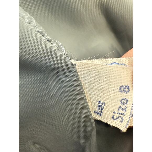 VTG Gino Rossi Wilson Suede Black Leather Jacket Women’s SZ 8 Trench Union Made - Picture 6 of 6